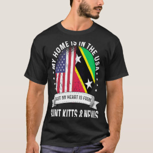 Camiseta Kittian Nevisian American Patriot Grown Home USA F
