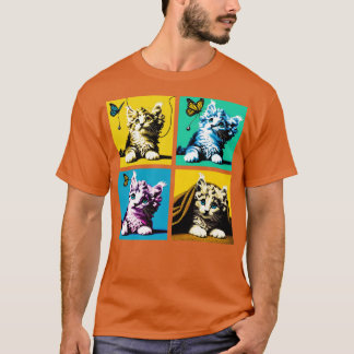 Camiseta Kitties curl Art Cute