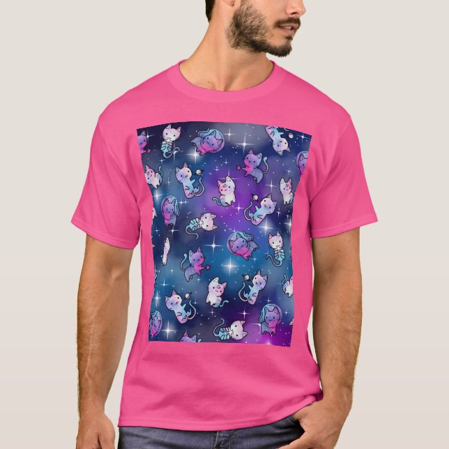 Camiseta Kitties espaciales (Anverso)