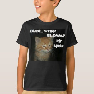 Camiseta Kitty "BURDE DEJA DE BLOQUEAR MI MENTE" Niños Tee 