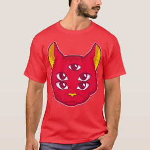 Camiseta Kitty Cat Face Trippy Arte psicodélico Vibes Kitte