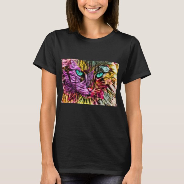 Camiseta Kitty Cat Kitten Artsy Design (Anverso)