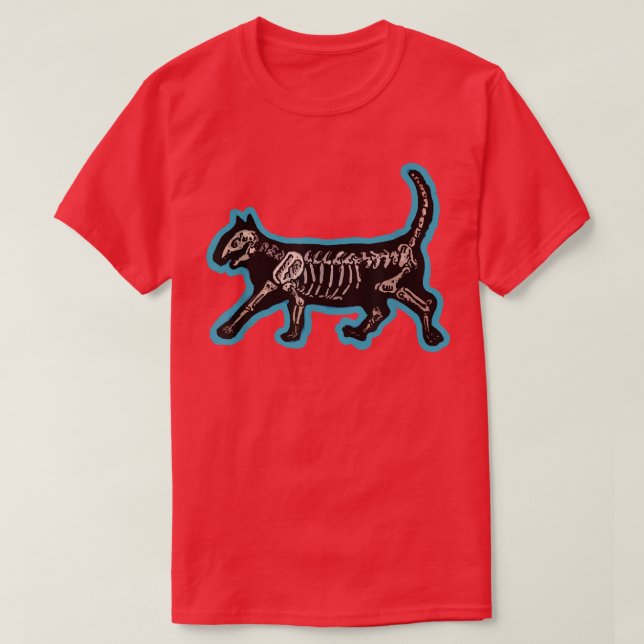 Camiseta Kitty Cat Skeleton Tee  (Diseño del anverso)