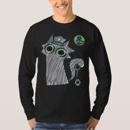 Camiseta Kitty Cop – Purrtect & Serve Hombres