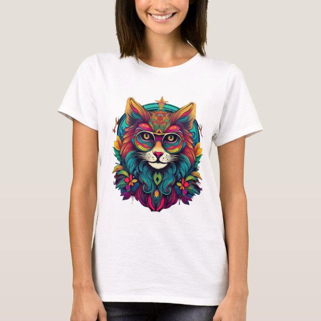 Camiseta Kitty cósmico (Anverso)