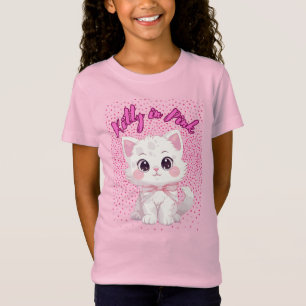 Camiseta Kitty En Rosa