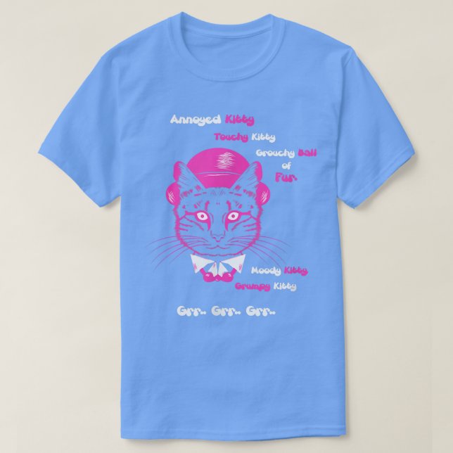 Camiseta Kitty enojado, Kitty Touchy  (Diseño del anverso)
