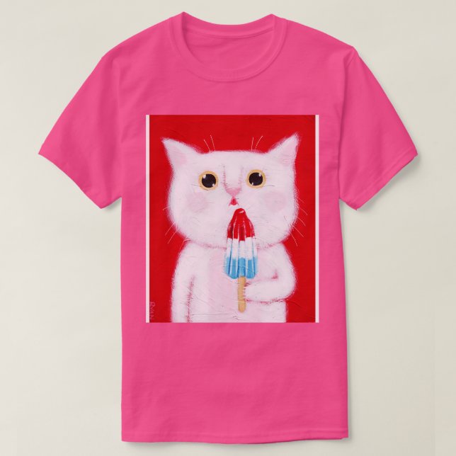 Camiseta Kitty Ice Cream Pop (Diseño del anverso)
