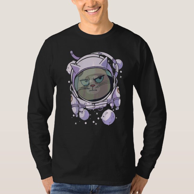 Camiseta Kitty In Space Laser Beam Se Encuentra Con El Astr (Anverso)