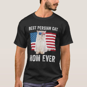 Camiseta Kitty Kit, propietario de gato persa de bandera es