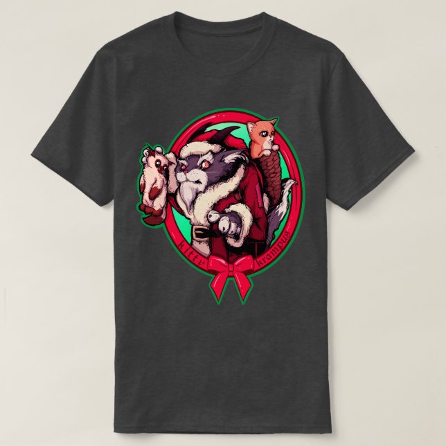 Camiseta Kitty Krampus (Diseño del anverso)