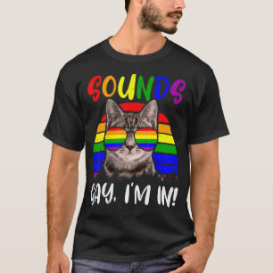 Camiseta Kitty Lgbt Orgullo Arcoiris Suena Gay Estoy En Cho