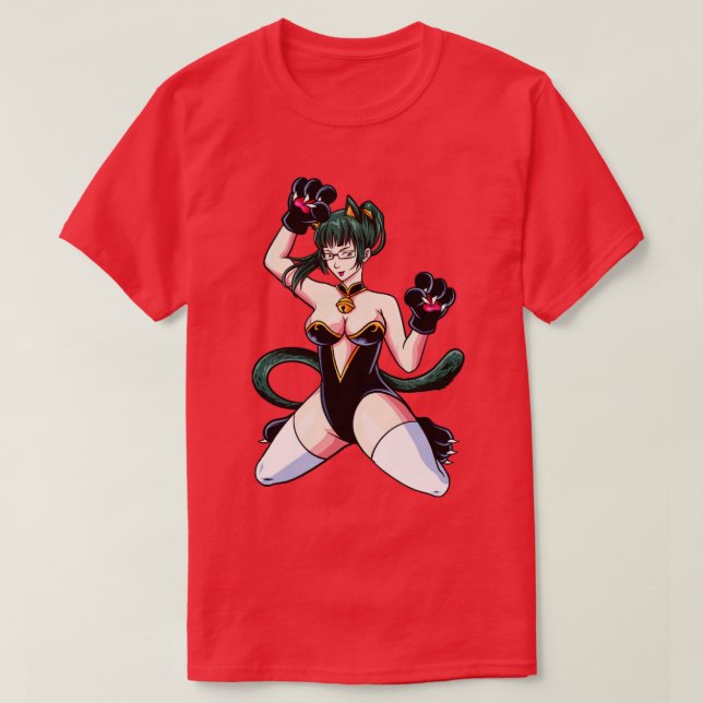 Camiseta kitty maki zenin (Diseño del anverso)