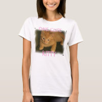 Kitty "ONE CUTE KITTY" mujeres de Spaghetti Tank