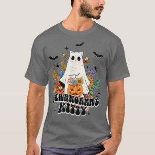 Camiseta Kitty paranormal Hippie Retro Halloween Ca