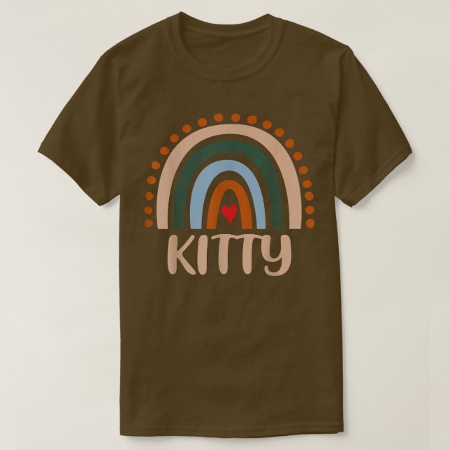Camiseta Kitty Rainbow Grandma Cute Día de la Madre Funny K (Diseño del anverso)