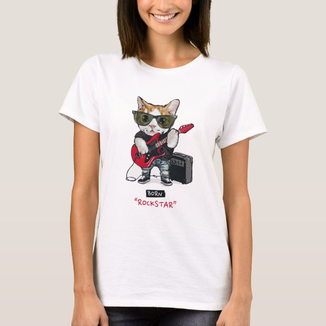 Camiseta Kitty Rockstar T-Shirt (Anverso)