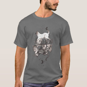 Camiseta Kitty Skeleton Halloween