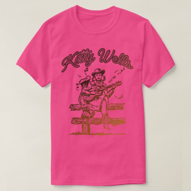 Camiseta Kitty Wells Cowgirl (Diseño del anverso)