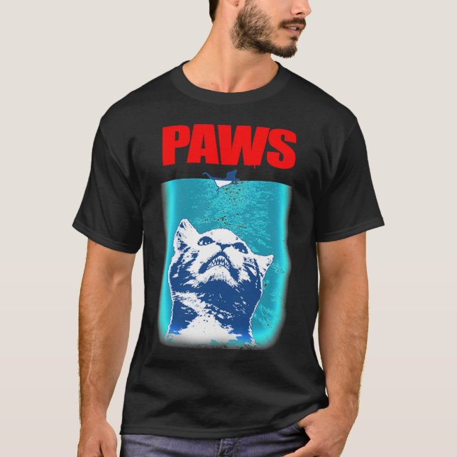 Camiseta Kitty with large Jaws attacking a mouse PAWS Class (Anverso)