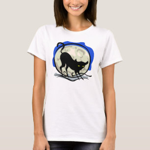 Camiseta Kitty y la luna llena