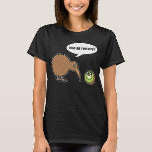 Camiseta Kiwi Be Friends Cuida Pájaro Kiwi Y Fruta Kiwi