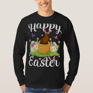 Camiseta Kiwi Bird Easter Egg Hung Floral Kiwi Bird East