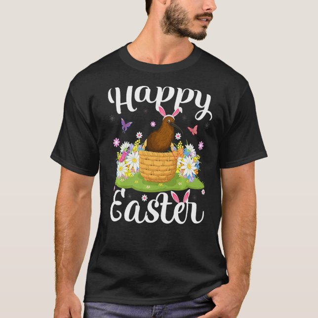 Camiseta Kiwi Bird Easter Egg Hung Floral Kiwi Bird East (Anverso)