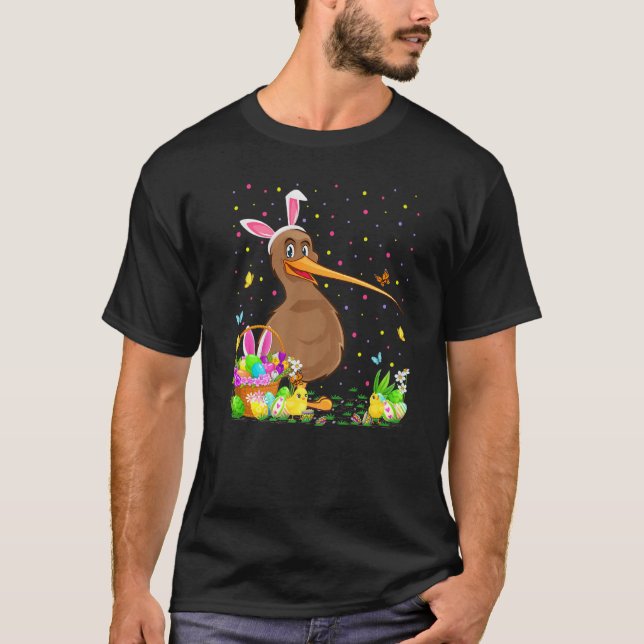 Camiseta Kiwi Bird Easter Egt Hunt Bunny Kiwi Bird Easter S (Anverso)