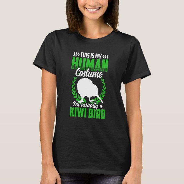 Camiseta Kiwi Bird es un disfraz Nueva Zelanda Kiwi Bird (Anverso)