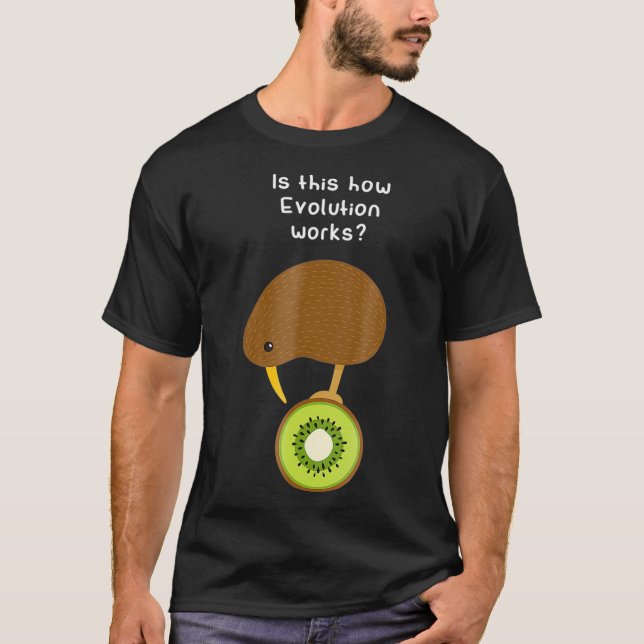 Camiseta Kiwi Bird Evolution Funny Kiwi Fruit Pun Regalo (Anverso)