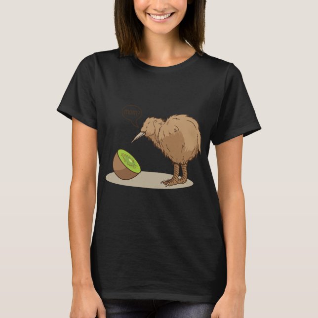 Camiseta Kiwi Bird Fruit New Zealand Mama Fun (Anverso)
