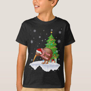 Camiseta Kiwi Bird Lover Gift Santa Hat Kiwi Navidades