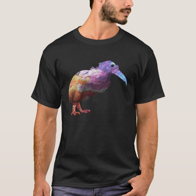 Camiseta Kiwi Bird New Zealand Animal Colorful  2 (Anverso)