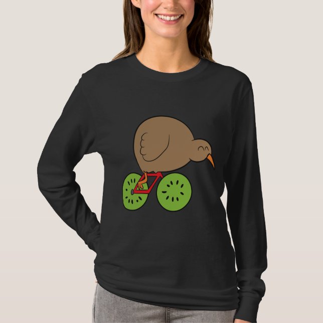 Camiseta Kiwi Bird New Zealand Kiwi Bird and Kiwi Fruit Kiw (Anverso)