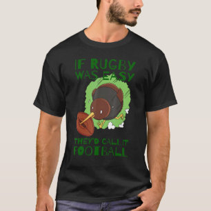 Camiseta Kiwi Bird Rugby Player Animal