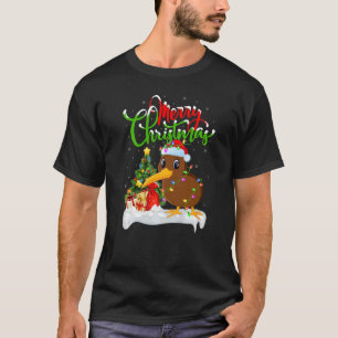 Camiseta Kiwi Bird Xmas Decoraciones Santa Kiwi Bird Christ