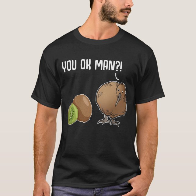 Camiseta Kiwi Chiste animal de harina de aves (Anverso)