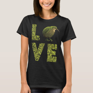 Camiseta Kiwi de Nueva Zelanda Ama a las Aves sin Vuelo Nac
