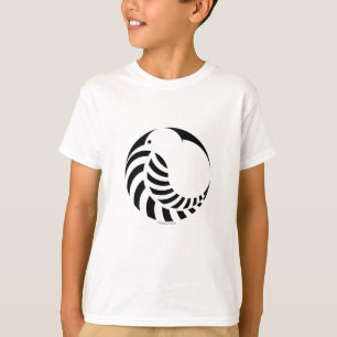 Camiseta Kiwi de NZ/emblema del helecho de plata