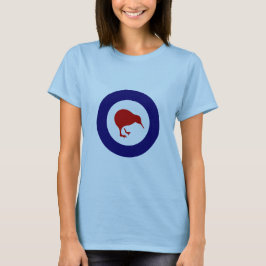Camiseta kiwi del roundel de Nueva Zelanda