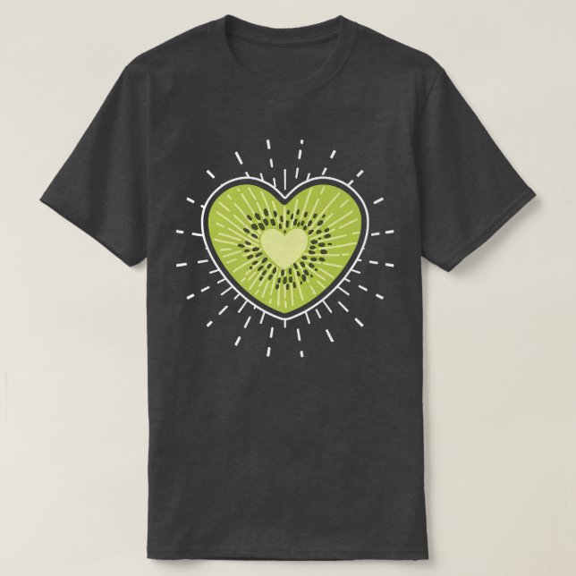 Camiseta Kiwi Fruit Lover Vegetarian Healthy (Diseño del anverso)