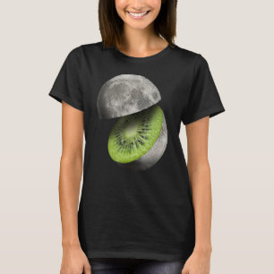 Camiseta Kiwi Fruit Moon Planet Corta Espacio Astronómico