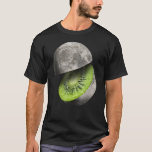 Camiseta Kiwi Fruit Moon Planet Corta Espacio Astronómico