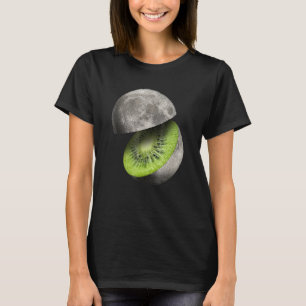 Camiseta Kiwi Fruit Moon Planet Corta Espacio Astronómico