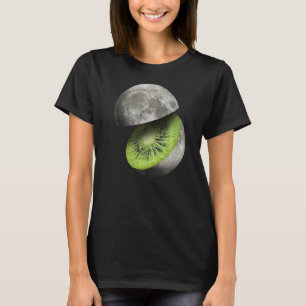 Camiseta Kiwi Fruit Moon Planet Corta Espacio Astronómico
