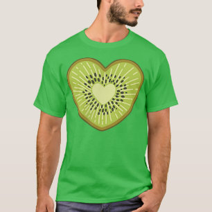 Camiseta Kiwi Heart Shaped Vegan Kiwifruit Kiwi Lover 899
