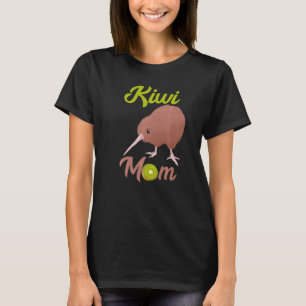 Camiseta Kiwi Mamá Kiwi Pájaro Fruta Madre Animal Nueva Zel