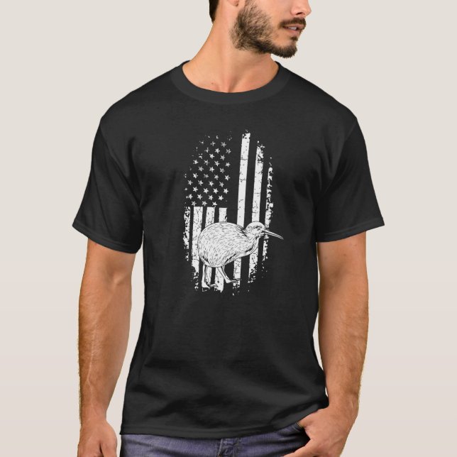 Camiseta Kiwi Nueva Zelanda Cita Un Pájaro Patriótico Kiwi (Anverso)