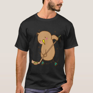 Camiseta Kiwi Pájaro Juega Hockey sobre Hierba Kiwi Ave y F